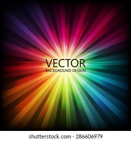 Abstract colorful explosion design, Rainbow color, Modern disco lights background.