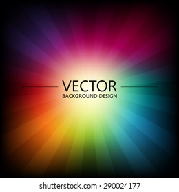 Abstract colorful explosion design, Rainbow color, Modern disco lights background.