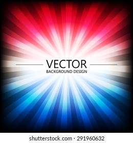 Abstract colorful explosion design, Red and blue color, Modern disco lights background.