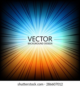 Abstract colorful explosion design, Sunrise color, Modern disco lights background.