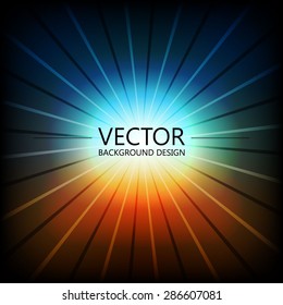 Abstract colorful explosion design, Sunrise color, Modern disco lights background.