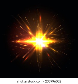 Abstract colorful explosion. Vector illustration, eps 10.