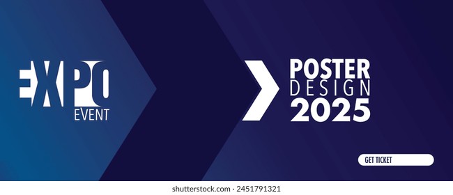 Abstract colorful expo poster design template with wavy lines for business promotions, technology and events. Vector