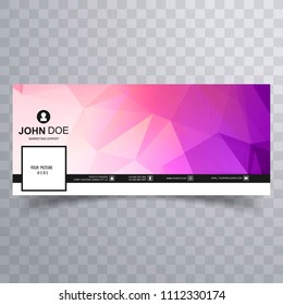 Abstract colorful facebook template background