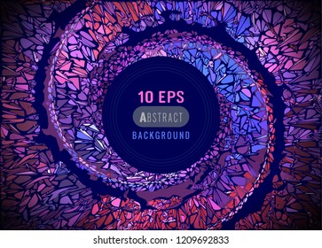 Abstract colorful fantacy spiral background with blank space for text on pink and purple color tone