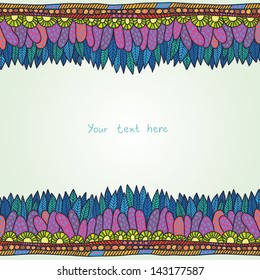 abstract colorful feathers background
