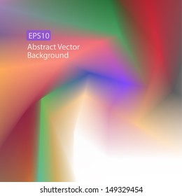 Abstract colorful festive swirl vector background with plenty of copy space
