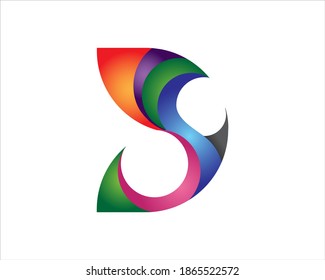 logotipo de pescado colorido abstracto para su negocio y su identidad de marca