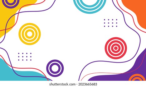 fondo plano colorido abstracto	con espacio en blanco