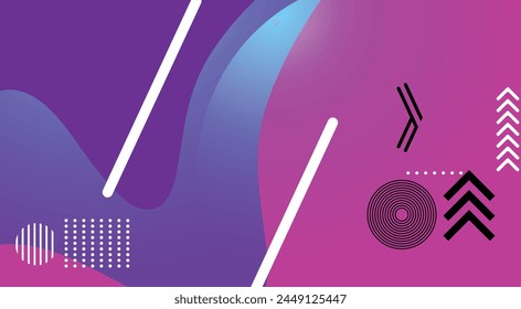 Abstractas fondo de Vector de diseño plano colorido
