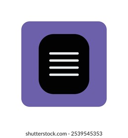 Abstract colorful flat icon design for the mobile application note making - UI  design