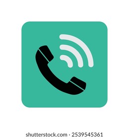 Abstract colorful flat icon design for wifi calling mobile application - UI  design