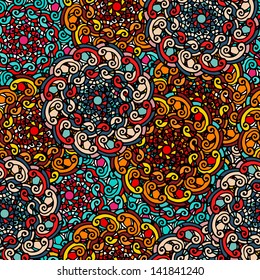 Abstract colorful floral background - vector