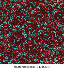 Abstract colorful floral background - vector