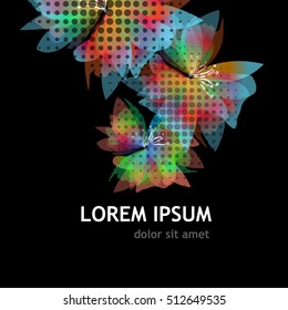 Abstract colorful floral background. Vector