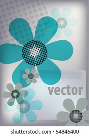 Abstract colorful floral background Vector