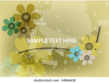 Abstract colorful floral background Vector