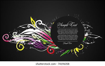 abstract colorful floral background vector illustration