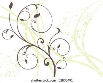 abstract colorful floral design vector illustration