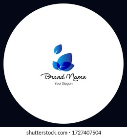Abstract colorful floral Nature shape with logo Free Vector