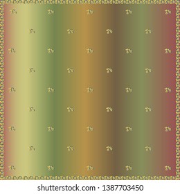 Abstract colorful floral pattern, Multicolor fabulous ornate background, Rainbow colored vector illustration. Like a magical multi-colored kaleidoscope with light glasses. Texture festive background.