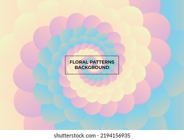 abstract colorful floral patterns background