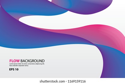 Abstract colorful flow background vector