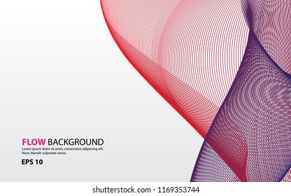 Abstract colorful flow background vector