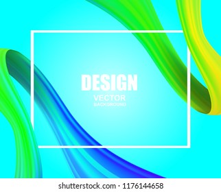 Abstract. colorful flow fabric background. Wave shape . Vector illustration
