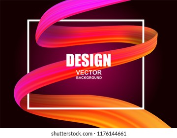 Abstract. colorful flow fabric background. Wave shape . Vector illustration
