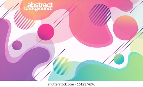 Abstract colorful flow shapes background vector. Eps.10