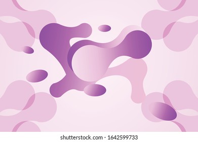 Abstract colorful flow shapes background Free Vector