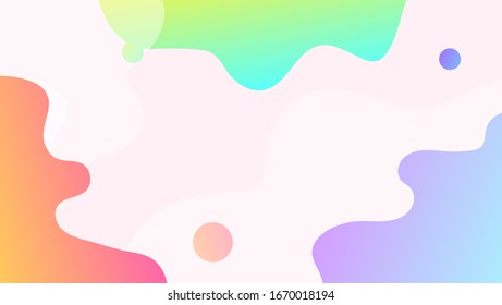 Abstract colorful flow shapes background. White, wave,Gradient, splash. Ready to print. Vector design layout for banners presentations, flyers, posters and invitations