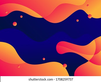 Abstract colorful flow shapes background for web, banner, website, landing page,wallpaper.