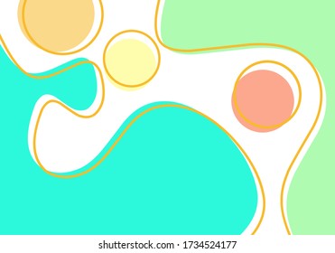 Abstract colorful flow shapes background