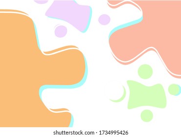 Fondo abstracto de las formas de flujo colorido
