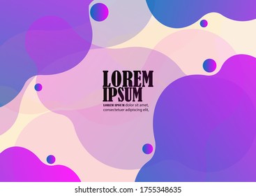 Abstract colorful flow shapes background. Eps 10