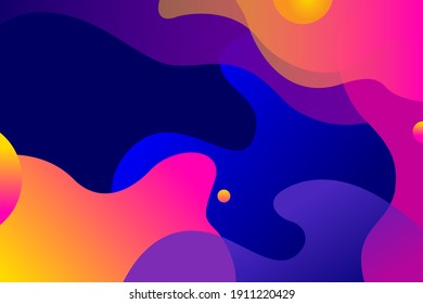 Abstract colorful flow shapes background design, Gradient background design, colorful shapes