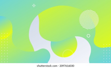 Abstract colorful flow shapes background. abstract background and gradation using minimal geometry and wave shape as an element