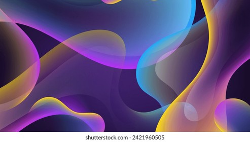 Abstract colorful flow shapes background vector design in eps 10
