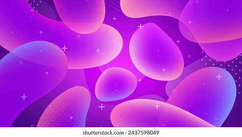 Abstract colorful flow shapes background vector design in eps 10