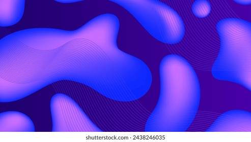 Abstract colorful flow shapes background vector design in eps 10