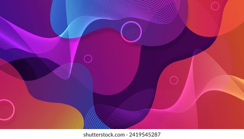 Abstract colorful flow shapes backgroundvector design in eps 10