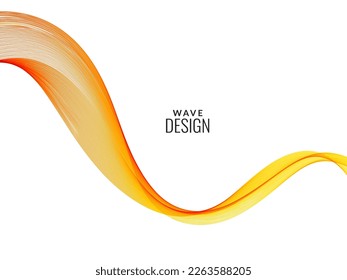 Abstract colorful flow wave design background vector