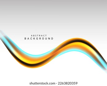Abstract colorful flow wave design background vector