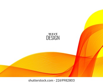 Resumen del vector de diseño de onda de flujo colorido