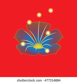 Abstract colorful  flower