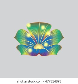 Abstract colorful  flower