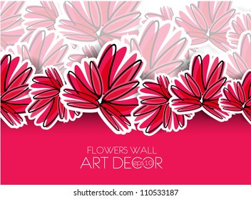 Abstract colorful flower background. Vector illustration.