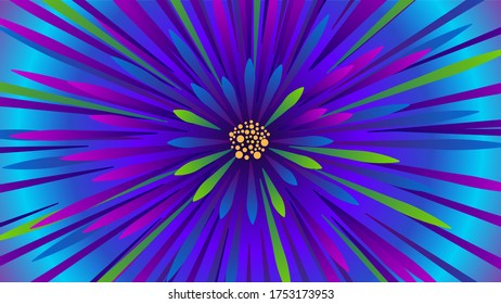 Abstract Colorful Flower Background Vector for Wallpaper, Poster, Name card, Banner, Web, T-Shirt
